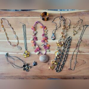 Orange Tone Jewelry Set